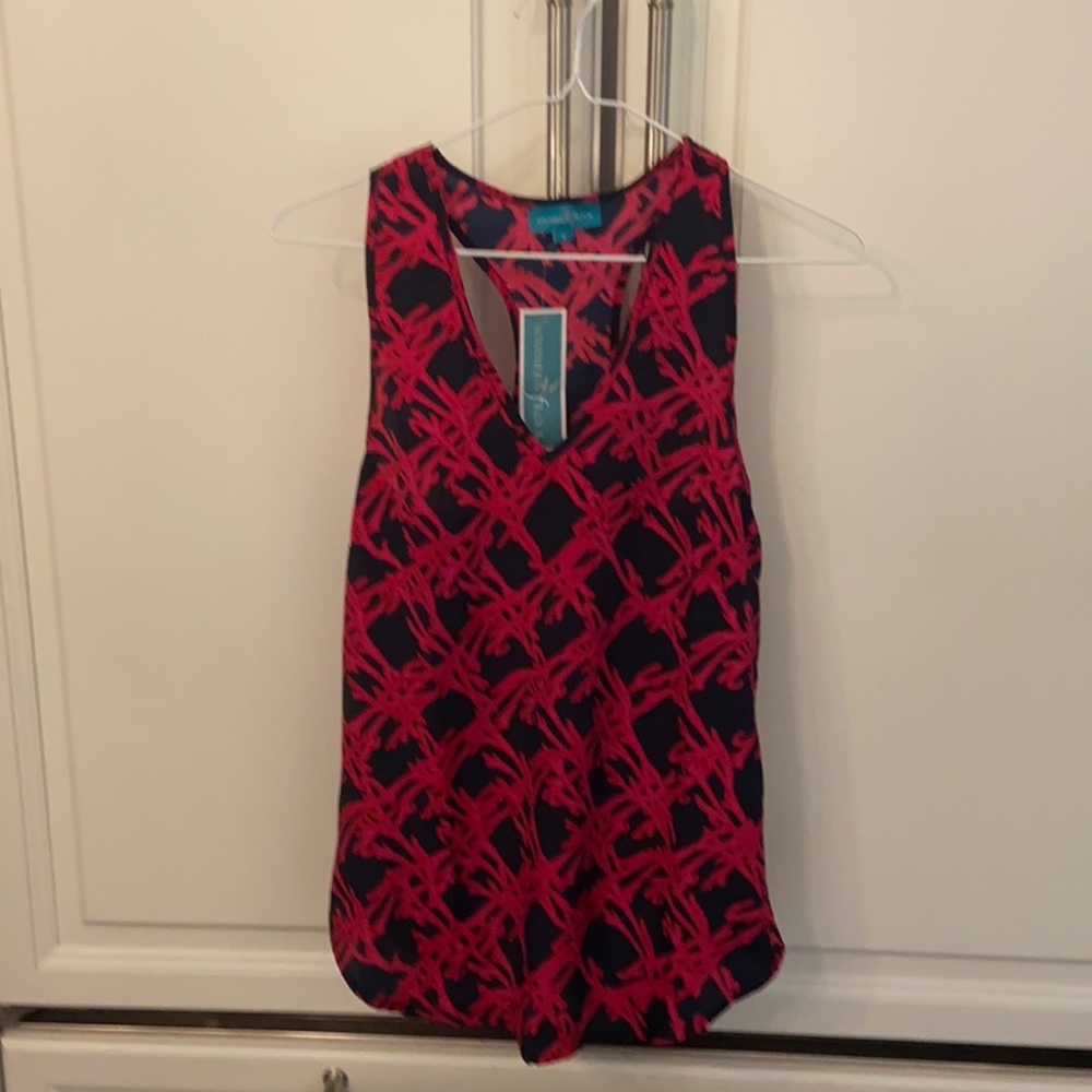 Southern Frock pink designed tank top